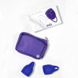 Набор менструальных чаш Natural Wellness Iris 2 шт., синий