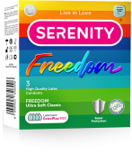 Serenity презервативы из натурального латекса  ultra soft classic классические ультрамягкие 3 шт уп