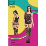 Боди на бретелях с чулками Vupu Dupi VD-8873