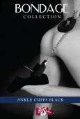МЕХОВЫЕ ОКОВЫ НА НОГИ BONDAGE ЧЕРНЫЕ 
