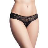 Трусы Eromantica, Juno, с доступом, черные, 52-54