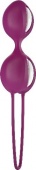 Шарики вагинальные Smartballs Duo фиолетовые с белым