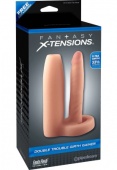 Насадка с анальным фаллосом Fantasy X-tensions Double