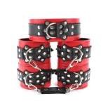 Набор фиксаторов красно-черный с поводком [53025]