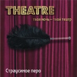Перо страусиное Theatre, черное
