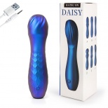 Вибратор с волнистым рельефом, цвет металлик, Daisy DSY-50001 B