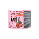 Массажная свеча для поцелуев INTT Strawberry с ароматом клубники, 30 мл