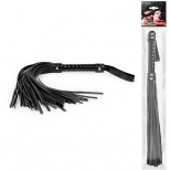 Плетка с лаковой блестящей ручкой, цвет черный, Notabu NTB-80530