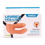 Фаллопротез для мужчин Unisex Hollow Double Penetrator 6, телесный