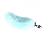 Анальная пробка с хвостом из натурально меха Sitabella (бюризовый)