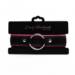 Ошейник с мягкой розовой подкладкой CH-24034