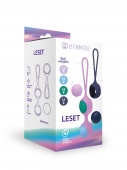 Вагинальный тренажер со сменными шариками Leset, многоцветный (LYRA)