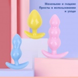 Анальная пробка  в ассортименте , силикон  