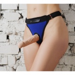 Трусики Sokro с коннекторм и насадкой-фаллосом, черные,7066/2,5M-XXL