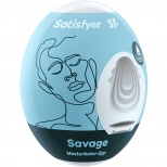 Карманный «Satisfyer Egg Single Savage», инновационный влажный мастурбатор-яйцо