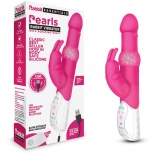 Яркий вибратор-кролик для женщин «Pearls Rabbit Vibrator» с вращающимися шариками от компании Rabbit