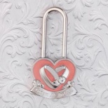 Свадебный замочек "Совет до любовь "золото персик 