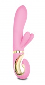 Вибратор с отростком Gvibe Grabbit Pink, 18 см
