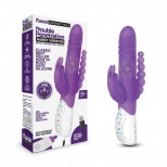 Вибратор с тройной стимуляцией Rabbit Essentials Double Penetration, фиолетовый