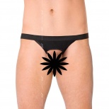 Стринги мужские с вырезом SoftLine Collection, чёрные, OS