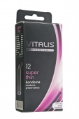 Презервативы Vitalis Premium 12 шт - супер тонкие (шир 53mm)