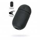 Мастурбатор нереалистичный MEN'S MAX CAPSULE 05 STEP, TPE, черный, 8 см