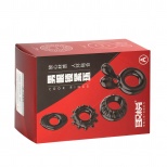 Кольцо эрекционное Box A, набор 4 шт., гелевый силикон, черный