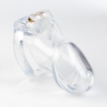 Пояс верности Оки-Чпоки, мужской, пластик,6×3,5 см, набор колец, замок, ключ, прозрачный