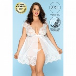 Комбинация и стринги «Stella» цвет белые, размер 2XL, Candy Girl 840092-WHT-2XL
