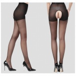 Эротические колготки капроновые, с доступом, 20 DEN, размер OS, черный 9948852