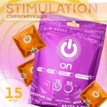 Презервативы ON "Stimulation" рельефные с точками - 15 штук