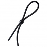 Лассо на пенис A-toys by TOYFA с одной бусиной, силикон, черное, 19,5 см