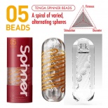 Мастурбатор с вращением Tenga Spinner 05 Beads, прозрачный
