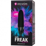 Вибратор с электростимуляцией «Sleak Freak», цвет черный, Mystim