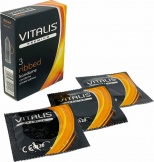 Презерватив Vitalis Premium №1 Ribbed (Ребра) 