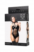Боди Glossy Sherrie из материала Wetlook Erolanta черный M