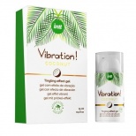 Жидкий интимный гель с эффектом вибрации Vibration! C ароматом кокоса Vibration Coconut - 15 мл.