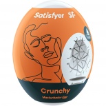 Карманный «Satisfyer Egg Single Crunchy» - инновационный влажный мастурбатор-яйцо