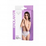 Эротические трусики с высокой посадкой Erolanta Lana, белые - 50/52