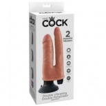 ВИБРОМАССАЖЕР  ДВОЙНОЙ KING COCK 2 POWERFUL VIBRATORS