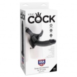 СТРАПОН С НАСАДКОЙ ЧЕРНЫЙ KING COCK STRAP-ON HARNESS W\9 COCK
