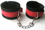 Оковы из текстиля цвет чёрно-красный
