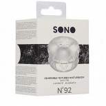 Ограничитель-мастурбатор Reversible Masturbator and Bumper №92, прозрачный