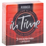 Презервативы IN TIME №3 Ribbed 