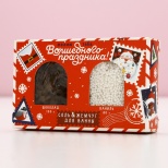 Подарочный набор ЧИСТОЕ СЧАСТЬЕ «Волшебного праздника»: соль для ванны 100 г и жемчуг для ванны 80 г