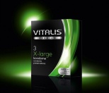 Презервативы Vitalis Premium 3 шт - увелич р-ра (шир 57mm)