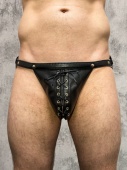 Кожаные мужские трусы со шнуровкой Boy’s Arsenal [52037]