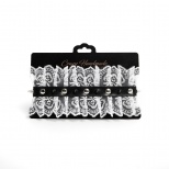 Чокер с шипами и белым кружевом CH-24027