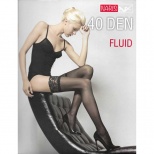 Чулки женские Нарис FLUID 40 den с красивой кружевной резинкой