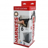 Кожаные трусики Harness Ultra Realistic 6" 632003 , черные